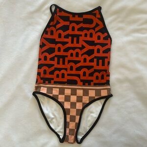 BURBERRY GIRLS SWIMSUIT SIZE 4 EXCELLENT CONDITION